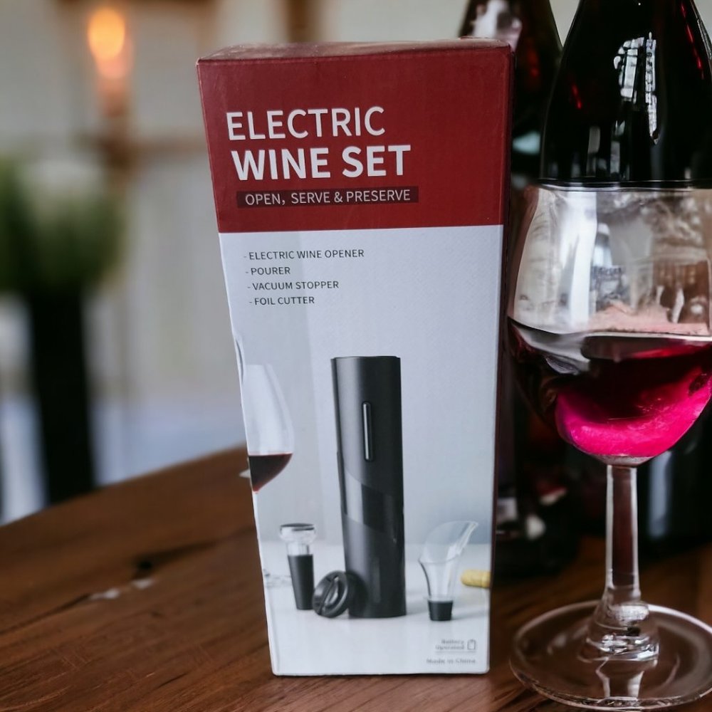 NIB By ROHS.  Electric Wine Set Opener and Seal